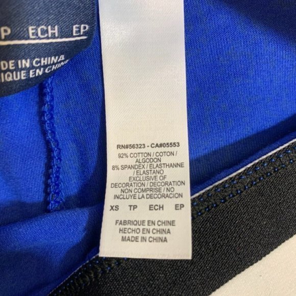 Nike Abstract Activewear Workout Athletic Leggings Women's Size XS Blue Black - Picture 6 of 9